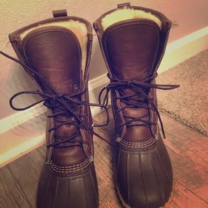 Women’s L.L. Bean Boots, 10” Shearling-Lined